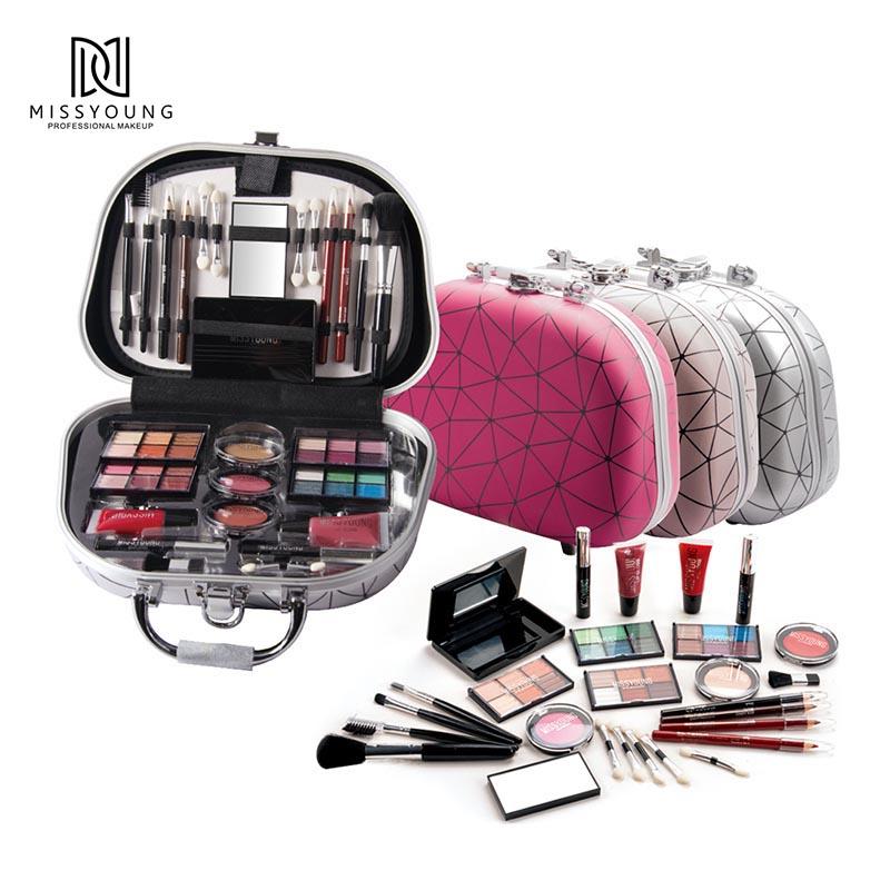New Promotional Cosmetic Supplier Gift Ideas New Type Stocked Customized Cosmetic Accessories Makeup Gift Sets All In One Makeup Kit