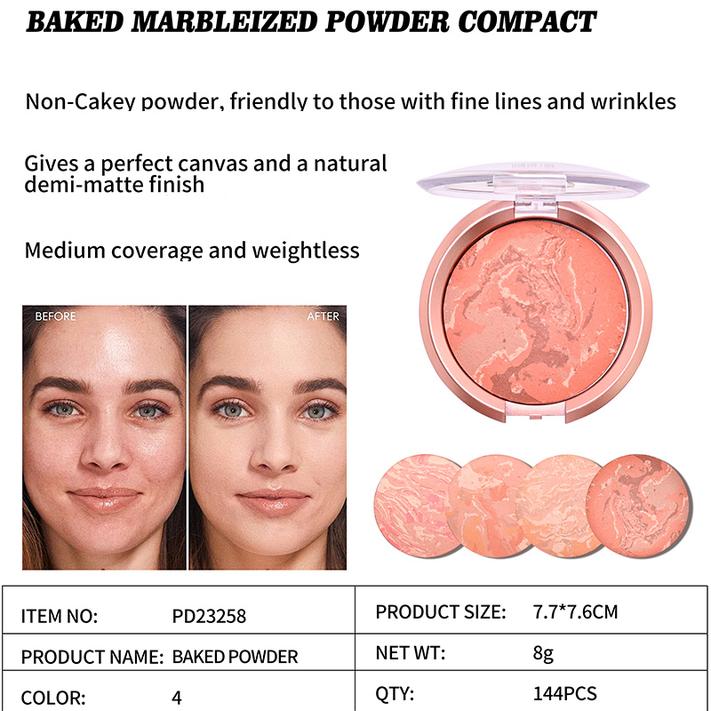 Weightless Baked Marbleized Powder Compact PD23258