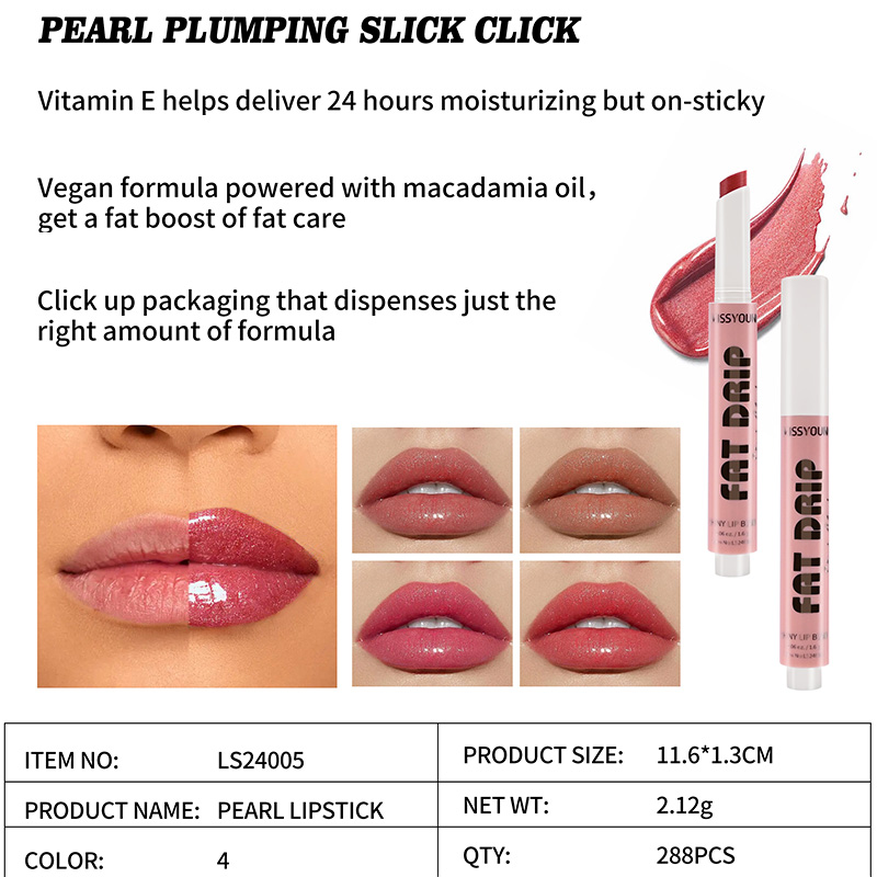 On-Sticky Moisturizing Pearl Plumping Slick Click LS24005