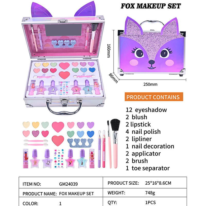 Wholesale Fox Makeup Blush Lipstick Nail Polish Set GM24039