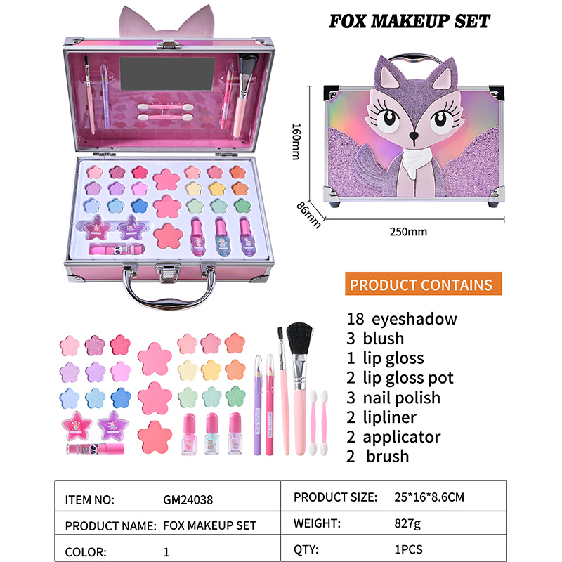 Custom Fox Makeup Lipliner Eyeshadow Blush Set GM24038