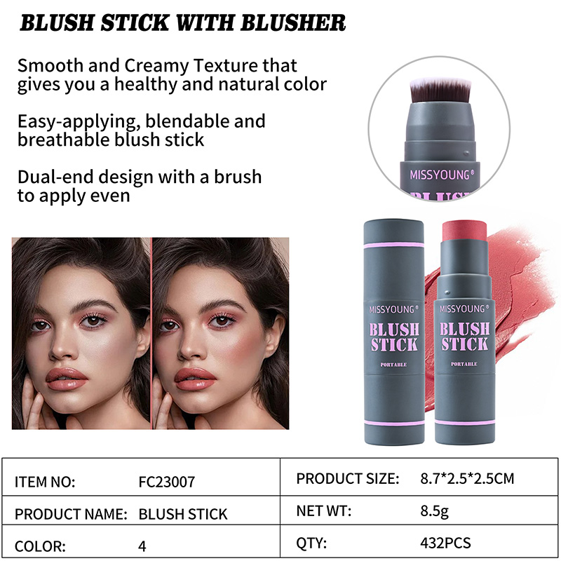 Supply Easy-Applying Smooth Blush Stick With Blusher FC23007