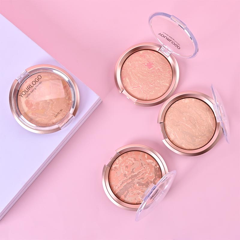 Demi-Matte Baked Marbleized Powder Compact PD23258