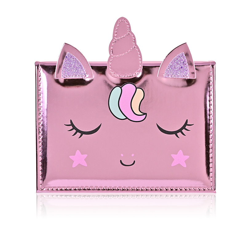 Cartoon Unicorn Leather Notebook Design Children's Makeup Palette CPD24007